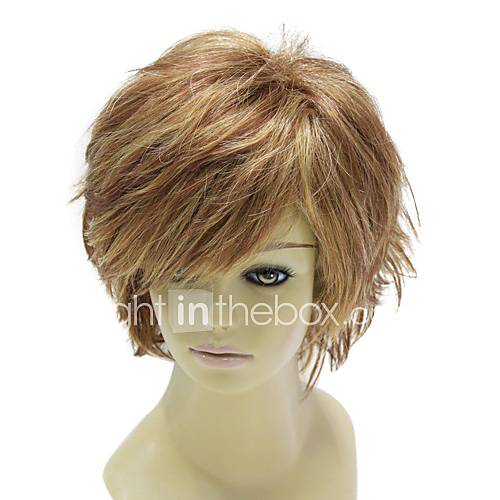 Fashion Capless Short Synthetic Brown Hair Wig