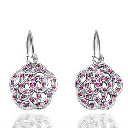 18K Fashion Rhinestone Alloy Earrings (More Colors)