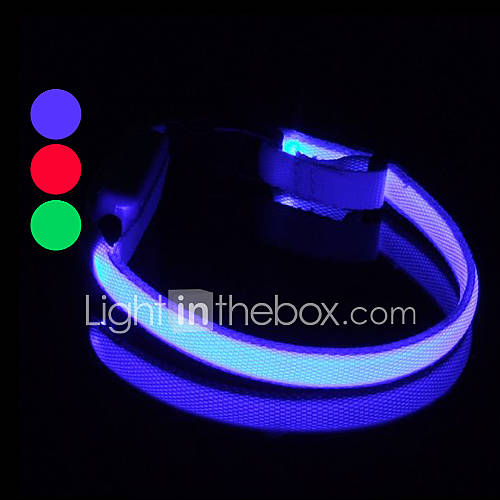 9Protecollar   Adjustable Dual Night Safety LED Light Dog Collar (25 35cm/9.8 13.8inch, Battery included)