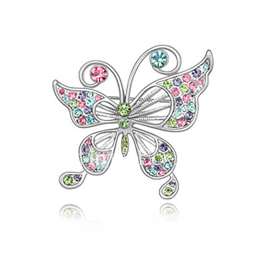 Gorgeous Crystal Stones Butterfly Brooch (More Colors)