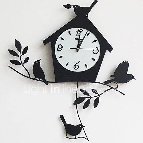 22H Bird Mental Wall Clock