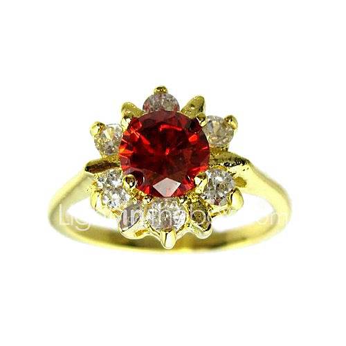 Charming 18K White Gold Plated Cubic Zirconia Ring(More Colors)