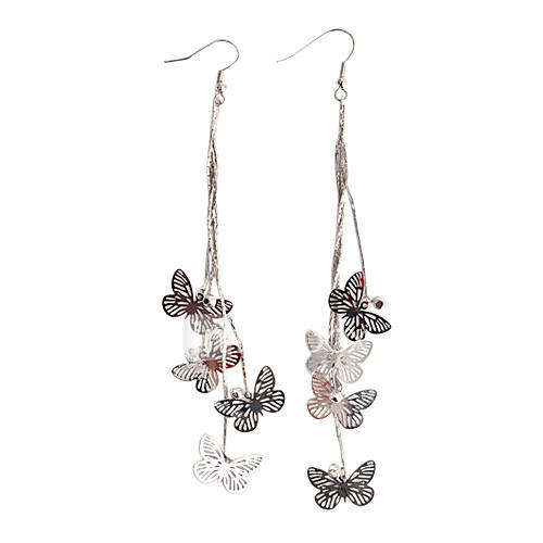 Butterfly Pendant Earrings (Assorted Colors)