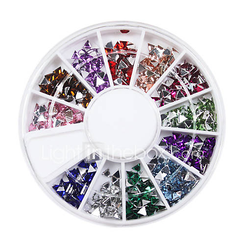 Triangular Jewel Style Nail Act Nail Decorations