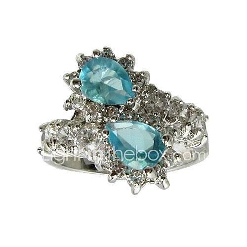 Double Hearts Cubic Zirconia Ring(More Colors)