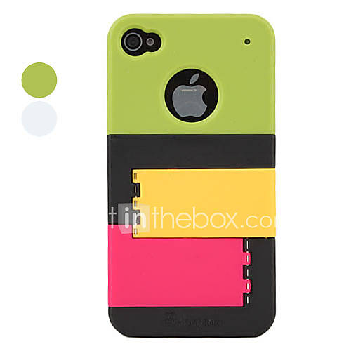 Protective Case with Stand for iPhone 4 and 4S (Multi Color)