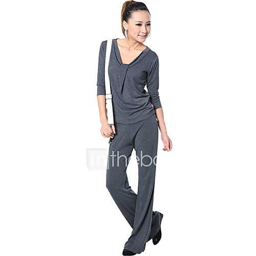 Fashion Modal Skin Friendly Soft Slim Half Sleeve Yoga Suit