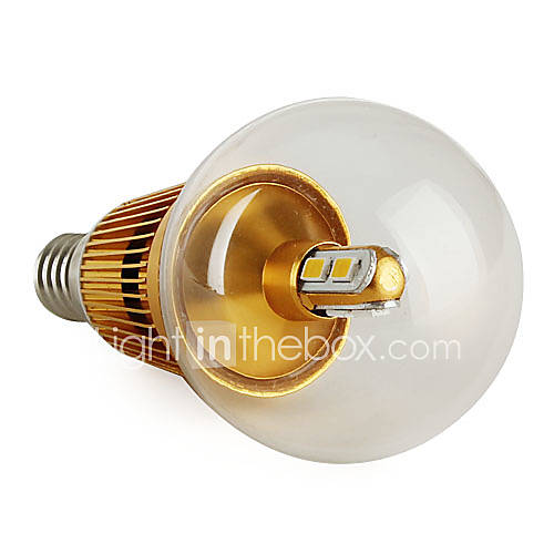 E14 3 5630 SMD 3W 270LM 3000 3500K Warm White LED Ball Bulb (85 265V)