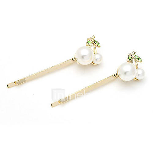 Gorgeous Alloy With Rhinestones / Imitation Pearl Hairpin