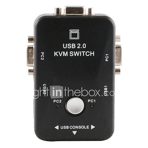 USB2.0 2 Port Manual KVM Switch Box