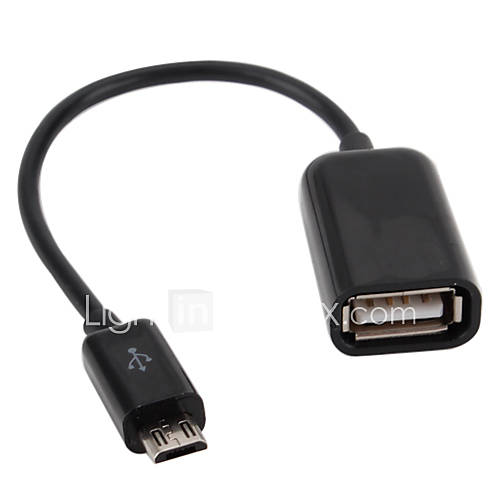 Female to Micro USB 5 Pin OTG Cable for Samsung Galaxy S2 I9100 Galaxy Note I9220