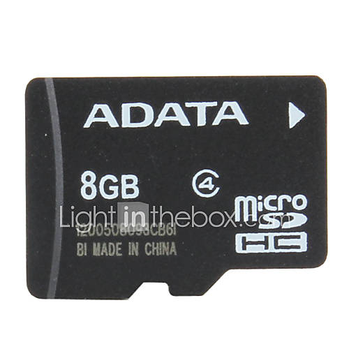 8GB ADATA Class 4 Micro SD/TF SDHC Memory Card