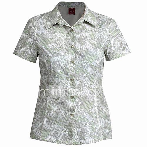 TOREAD WomenS Grey Quick Drying Short Sleeved Shirt