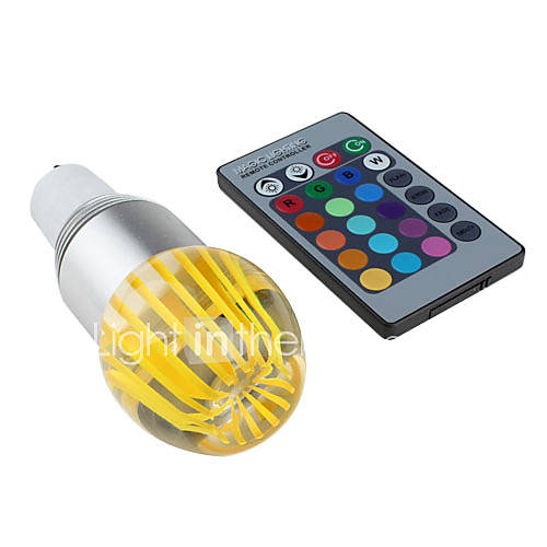 GU10 3W 270 300LM RGB Light LED Crystal Ball Bulb (85 265V)