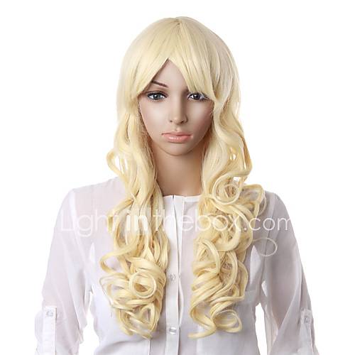 Capless High Quality Synthetic Long Wave Hair Wig