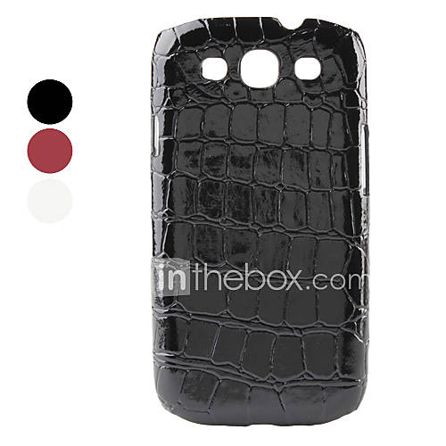 Crocodile Skin Pattern Hard Case for Samsung Galaxy S3 I9300 (Assorted Colors)