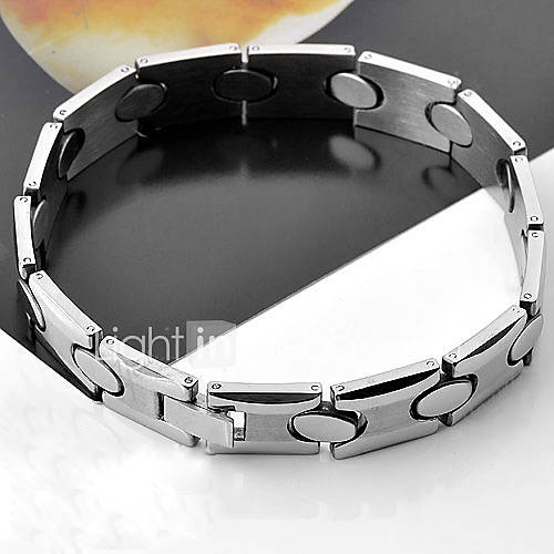 H buckle Punk Stainless Steel Bracelet For Man