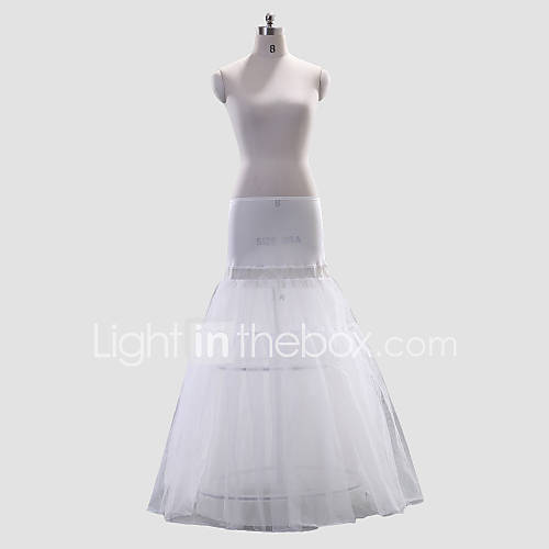 Polyester A Line/Medium Fullness Full Length Wedding Slip Style/Petticoat
