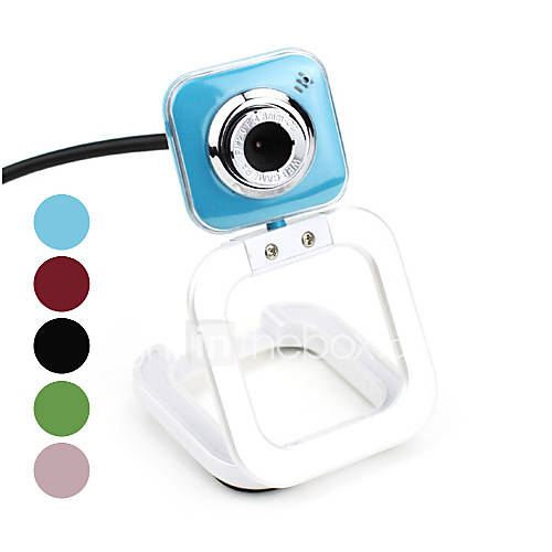 8.0 Megapixels PC Camera USB 2.0 Webcam with Built in Microphone (Assorted Colors)