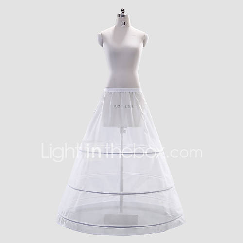 Polyester Full Gown Full Length Wedding Slip Style/Petticoat