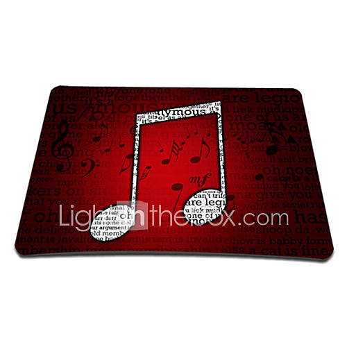 Music Note Gaming Optical Mouse Pad (9 x 7)