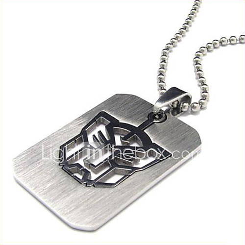 Mens Steel Transformer Pendant(Free Chain,Random Leather Chain,Steel Chain)