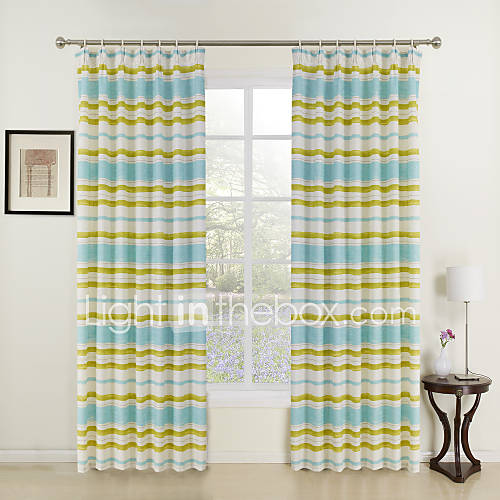 (One Pair) Modern Striking Print Kids Curtain