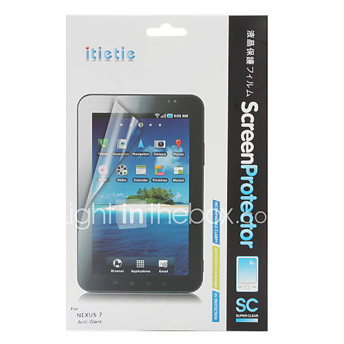 Dull Polish Protective Screen Guard with Cleaning Cloth for Google Nexus 7