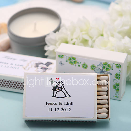 Personalized Matchboxes   Happy Lovers (Set of 12)