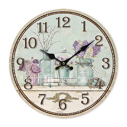 Country Floral Wall Clock 418695 2016 – $2.43