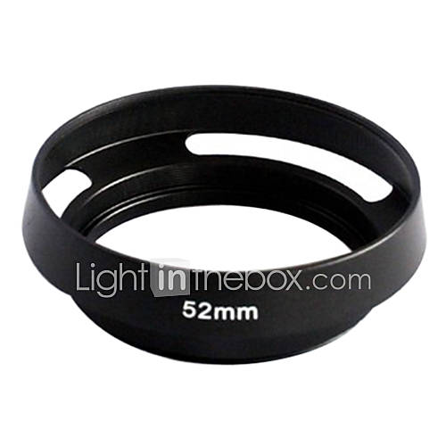 52mm Metal Tilted Vented Lens Hood shade for Leica M LM Summicron black