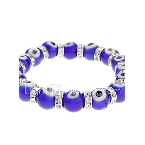 Eye Pattern Colored Glaze Bracelet