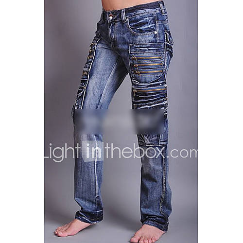 Men's Straight Zipper Pockets Jeans 431697 2017 – $69.99