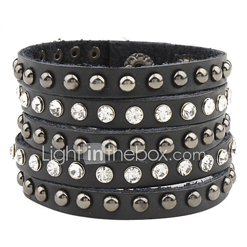 Rivet Feast Leather Bracelet