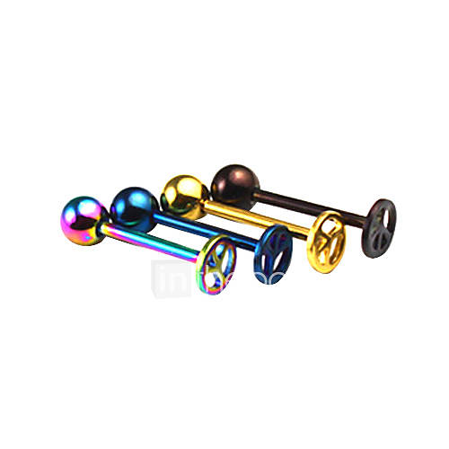 Silver Plated Stainless Steel Navel/Ear Piercing(Assorted Color)