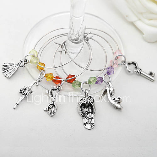 Fashion Accessories Wine Charm Collection (Set of 6)