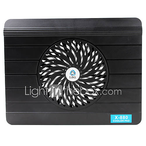 Ultra Silent LED Notebook USB 2.0 Cooling Pad for Up to 15 Laptops