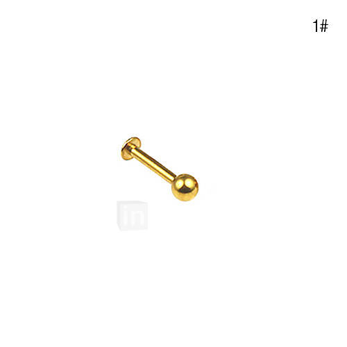 Gold Plated Stainless Steel Navel/Ear Piercing