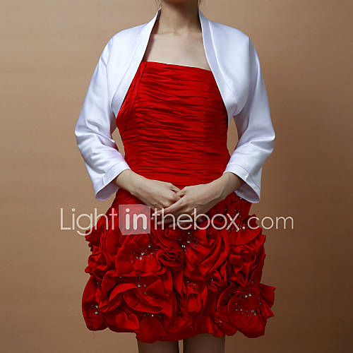 Elegant 3/4 length Sleeves Chiffon With Special Occasion Jacket/ Wedding Wrap (More Colors)