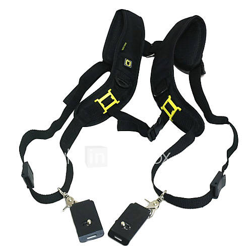 Quick Release Double shoulder Camera Neck Strap for 2 Digital SLR Camera