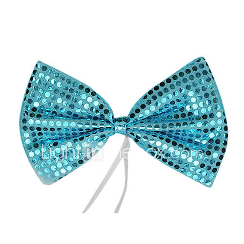 Blue Sequins Bow Halloween Cravat(1 piece)