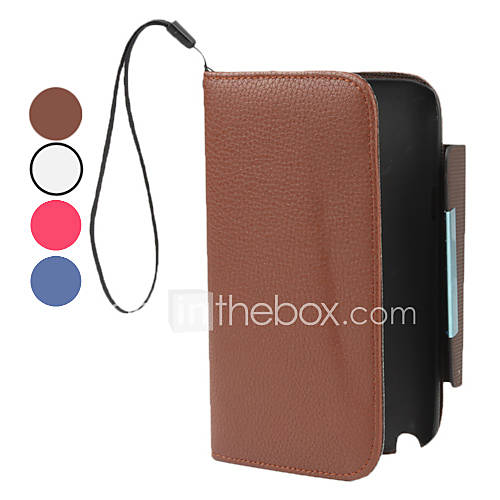 PU Leather Case with Wallet and Stand for Samsung Galaxy Note 2 N7100 (Assorted Colors)