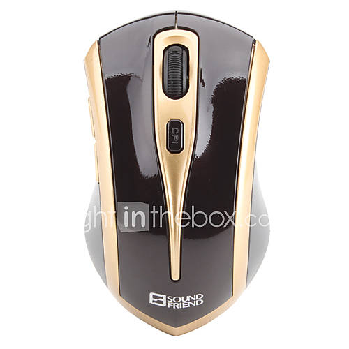 2.4GHz Wireless 800/1600dpi Optical Mouse (2 x AAA Battery Included)