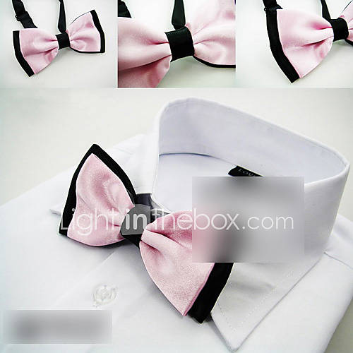 Mens Solid Color Casual Bow Tie