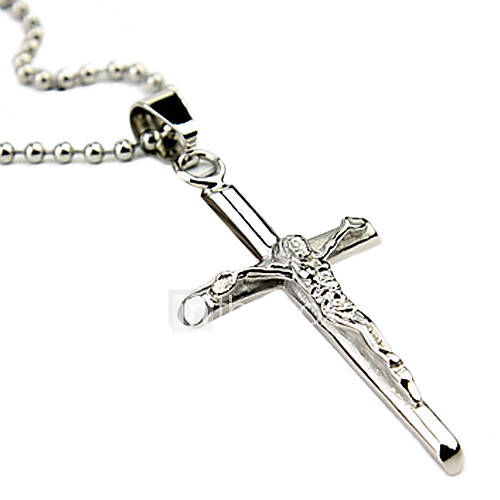 Titanium Steel Cross Shaped Necklace