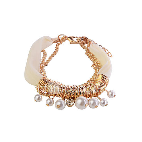 Chiffon Chain Pearl Bracelet