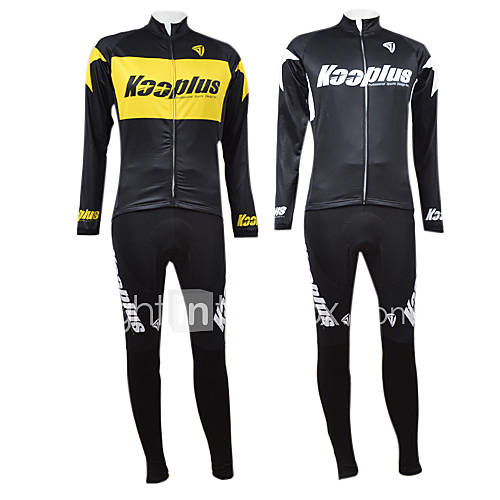 Kooplus Star Series Mens Cycling Suits with Fleece Side