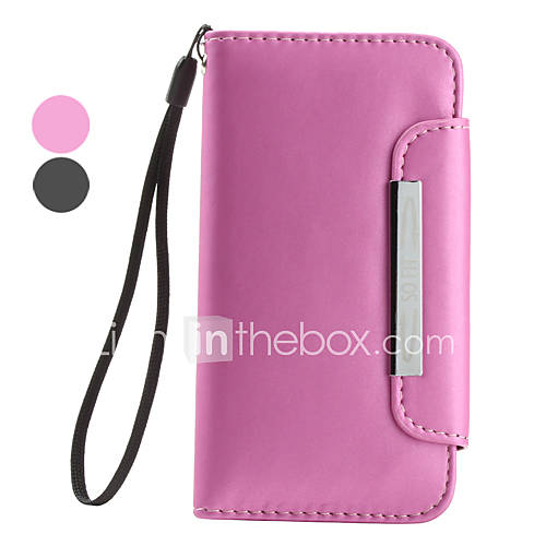 Flash Skin PU Leather Case with Hang Rope for iPhone 5/5S (Assorted Colors)