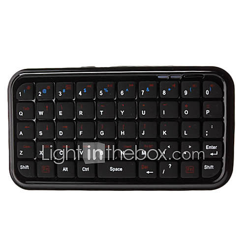 Mini Wireless Bluetooth 2.0 49 Key QWERTY Keyboard for iPhone/iPad/Samsung/HTC/PC