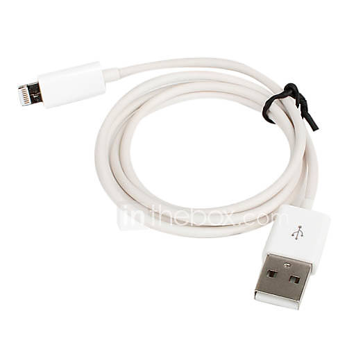 Charge and Data Sync Apple 8 Pin Cable with Retail Package for iPad Mini, iPhone 5 and Others (1M)